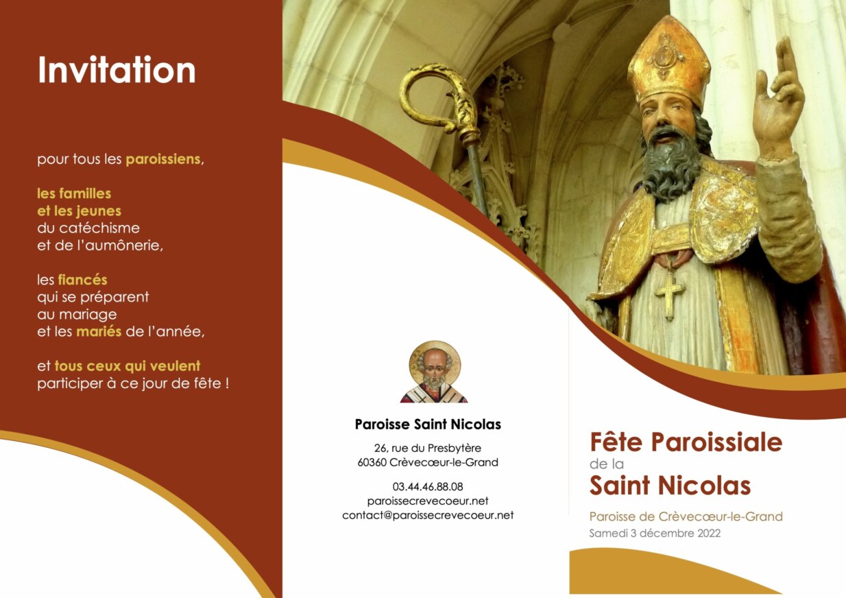 Invitation St Nicolas 2022
