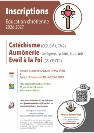 Inscriptions KT 2026-2027